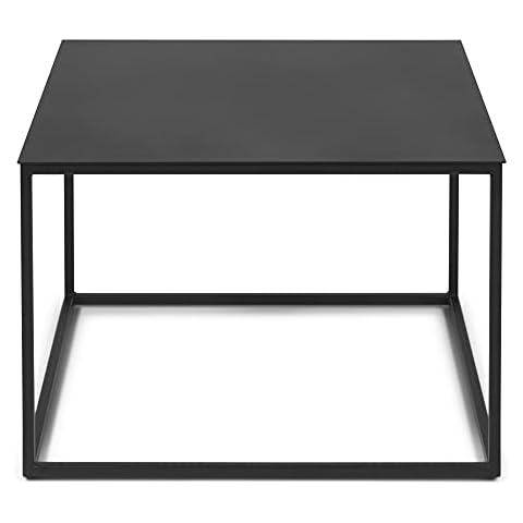 Spinder Design Coffee Tables, Steel, Black, 60 x 60 x 40 cm Cover