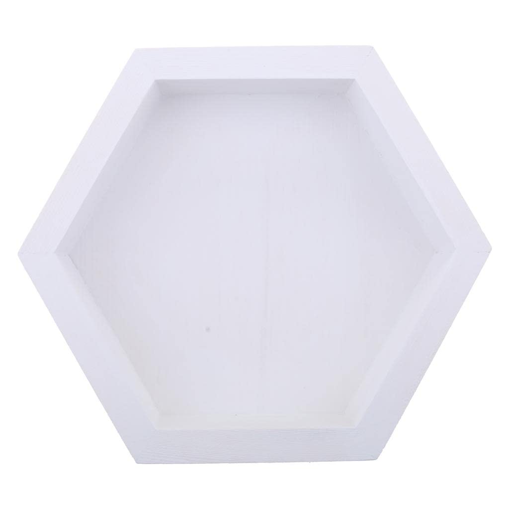 Merishopp Wooden Colorful Fruit Storage Tray Cake Dessert Dish Plate Snack Bowl White-image-48