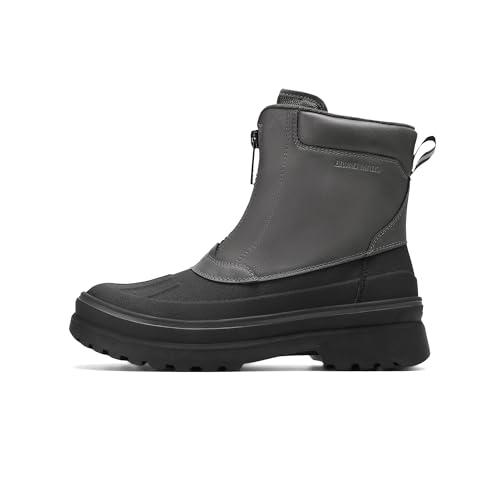 Bruno Marc Men's Insulated Waterproof Snow Boots Warm Winter Outdoor Hiking Work Boot,Grey,Size 12,SBSB2304M