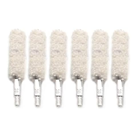 Estary Ranking 10 Pack Gun Cleaning Bore Cotton Mops Brushes 8-32 5-16 or 5-40 Threaded (.38 Caliber) Cover
