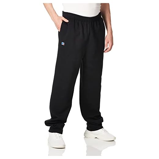 Russell Athletic mens Cotton Rich 2.0 Premium Fleece Sweatpants, Black, X-Large US