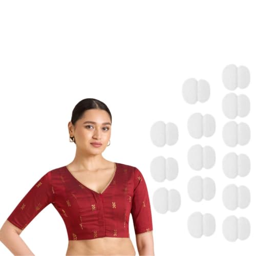 Image of Studio Shringaar Women's Handloom Cotton Silk Readymade Saree Blouse