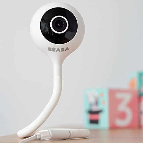 BÉABA, Babyfoon/videofoon, Babyfoon Zen Connect, Full HD Camera 1090p,walkie-talkie, Groot bereik, Mobiele aansluiting en wifi, slaapliedjes, flexibele steun - Afbeelding 6