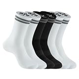 YKYWBIKE Cycling Socks for Men-Athletic Crew Bike Socks Men Cyling,Compression Biking Socks,Breathable Cushioned Riding Socks,Moisture Wicking MTB Socks,Aero Cycling Socks