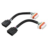 Scheinwerfer Kabelbaum Adapter Frontscheinwerfer Stecker Kabelsatz Lampe Kabel Hauptscheinwerfer Anschluss Buchse Anschlussstecker Reparatursatz vorne links und rechts für Touareg 7L 2002-2007