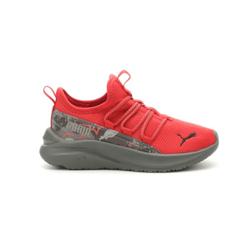PUMA Toddler Boys One4all Seismic Camo Slip On Sneakers Shoes Casual - Red