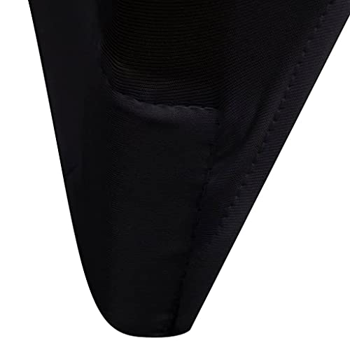 Fundas de silla elásticas para bodas, banquetes y conferencias en color negro 5