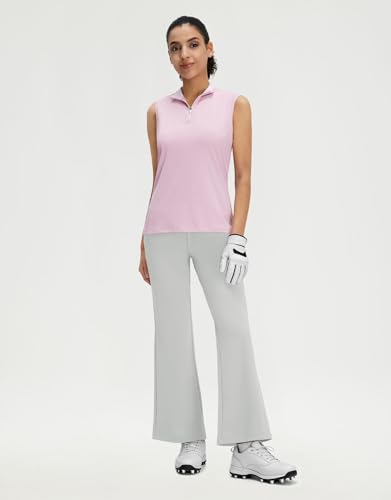 M MAELREG Golf Pants Women Flared High Wasit Bootleg Women Dressy Pants for Travel Office Work Yoga Lightweight Silver Gray — view 2