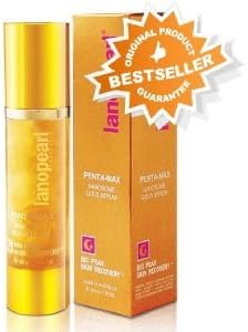 Lanopearl Penta Max Nanosome Gold Serum Reduce Wrinkle with Placenta LB13 / 50 Ml. (X2 Packs) Product of Australia