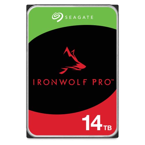Seagate IronWolf Pro 14TB エンタープライズ内蔵ハードドライブ NAS HDD - CMR 3.5インチ SATA 6Gb/s 7200 RPM 256MB レスキューサービス - フラストレーションフリーパッケージ