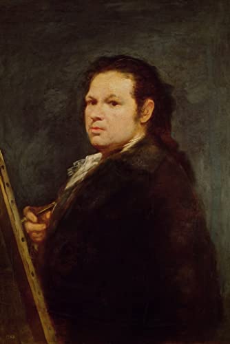 Impression d'affiches Toile Autoportrait de Goya qualité musée 60x90