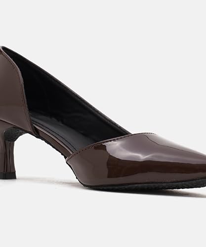 Image of JM LOOKS Women's Pointed Toe Kitten Heel Pumps Elegant Slip-On Dress Shoes for Wedding Party & Office