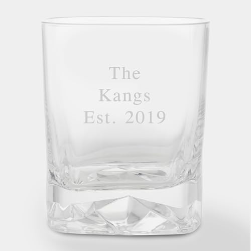 THINGS REMEMBERED Luigi Bormioli Strauss Double Old Fashioned Glass (Free Customization)