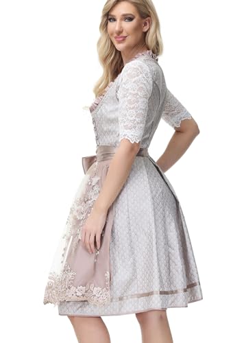 TrendiMax Women\'s German Dirndl Dress Bavarian Oktoberfest Halloween Carnival Costumes - Thumbnail 3