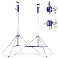 Light Stand Photography 10.5ft/320cm, 2 Pack Heavy Duty Photography Tripod Stand with 1/4” to 3/8” Universal Screw, Adjustable Lighting Stand for Studio LED, Ring Light, Softbox, Monolight, Strobe