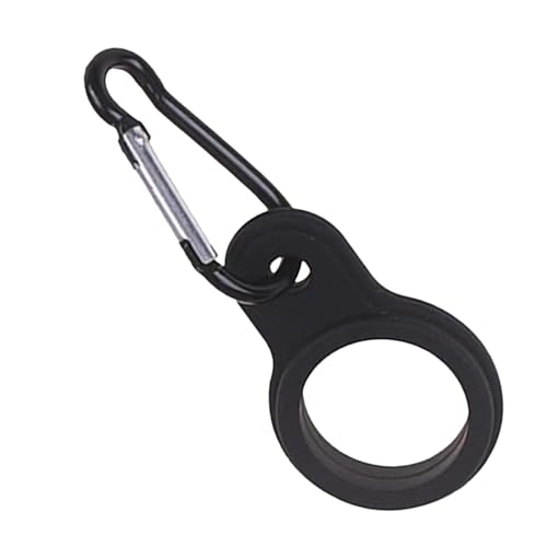 Soporte de clip para botella de agua, soporte de botella de viaje ligero, clip de fijación práctico para senderismo, mochila | Clip de hebilla portátil de silicona, accesorio de manos libres para