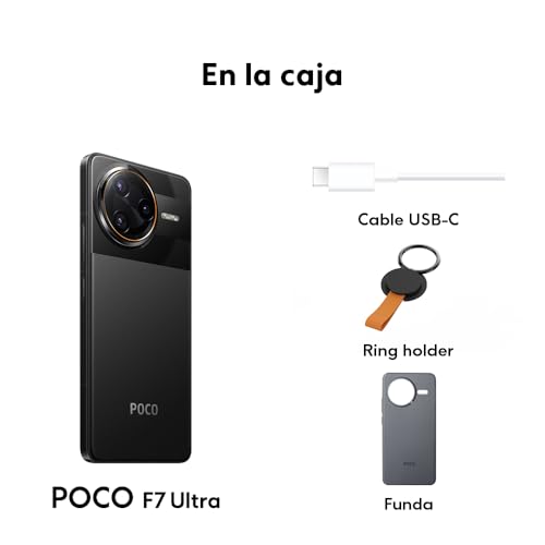 Xiaomi POCO F7 Ultra - Smartphone de 16+512GB, Cámara Triple de 50 MP con OIS, Pantalla de 6,67" 2K Flow AMOLED 120 Hz, Snapdragon 8 Elite, Hypercharge 120W, Amarillo (Versión ES) - Imagen 5