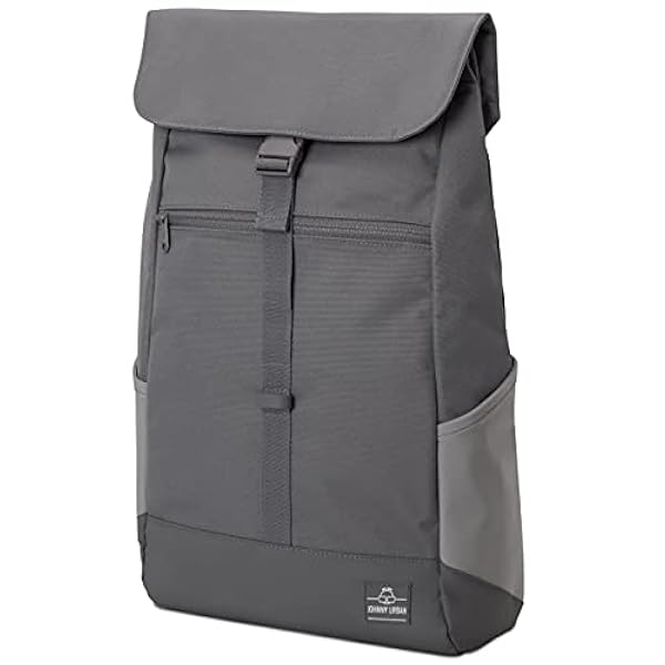 Johnny Urban Mochila Mujer & Hombre Gris Oscuro - MIKA - Grande Macuto para Viaje, Universidad, Oficina - Mochilas con Compartimento para Portátil - Repelente al Agua