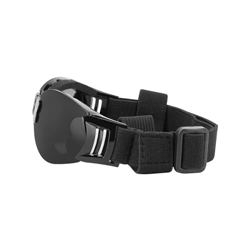 Schwimmbrille für Hunde, Größe M, UV-Schutz, verstellbarer Riemen, faltbar, Haustier-Sonnenbrille für Plateau, Langlauf, Laufen, Skifahren