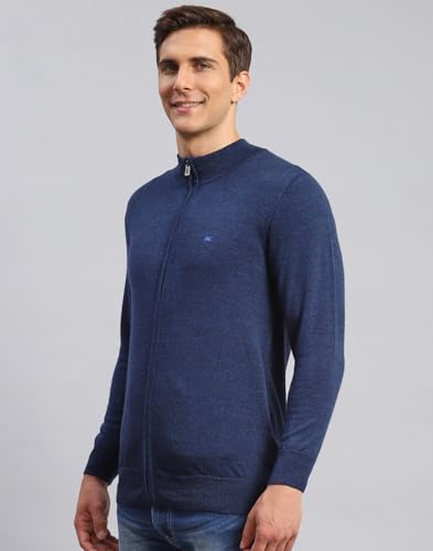 Image of Monte Carlo Men Regular Fit Full Sleeve Solid T Neck Winter Pullover (Pack of 1)