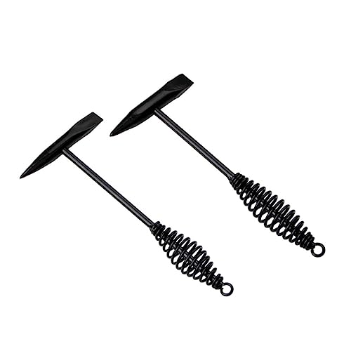 LIFKICH 500g High Carbon Steel Welding Slag Hammer Spring Handle Electric Welder Tool for Slag Removal