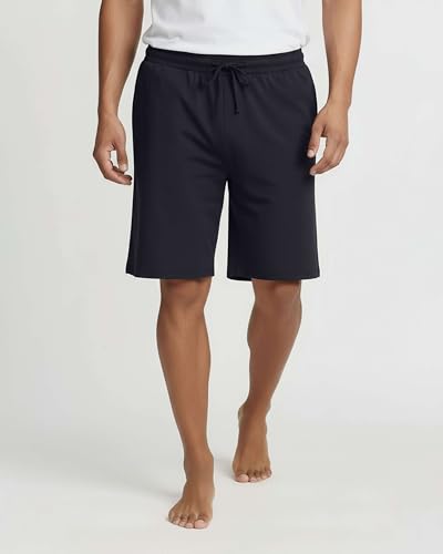 Image of 3 Pack Men's Pajama Shorts Sleep Lounge Casual PJ Comfy Cooling Pockets | Available In Big & Tall, Soft, Stretchy, Breathable, Elastic Waist, Athletic, Gym, Workout, Sweat, Summer, Night, Bottoms