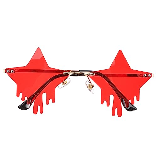 Holibanna Es for Men Rimless Sunglasses Disco Party Eyeglasses Frameless Sunglasses for Women 90s Style