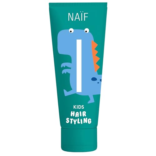 Naïf – Cera para niños a partir de 3 años – Gel de peinado fuerza media – Fórmula suave – 0% SLES – Testado dermatológicamente – Origen natural – 75 ml
