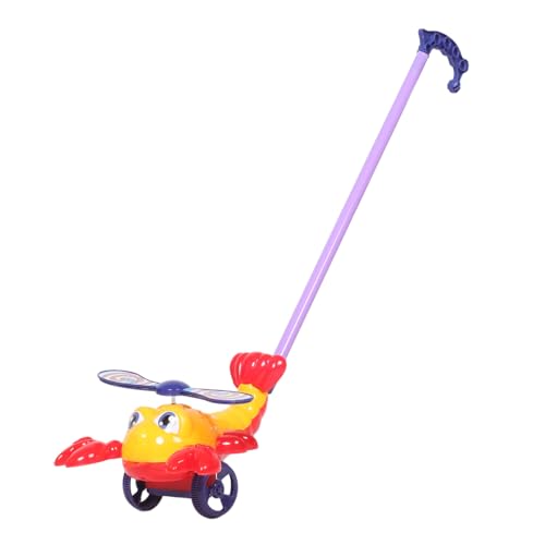 VICASKY Early Learning Developmental Toy for Boys and Girls Push and Pull Stroller Lobster Motif Safe and Sturdy for Boys Girls
