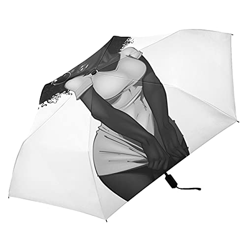Parapluie Afro-Américain femme compact et parasol de voyage léger contre la forte pluie