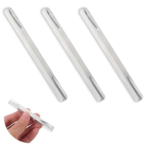 eupdd 3 piezas Cuadradillo Manilla Puerta 8mm: 8 mm x 150 mm Pasador Cuadrado, con 12 Tornillos, para Manija de Puerta, Manija de Ventana, Pasador Cuadrado de Repuesto, Perno Cuadrado