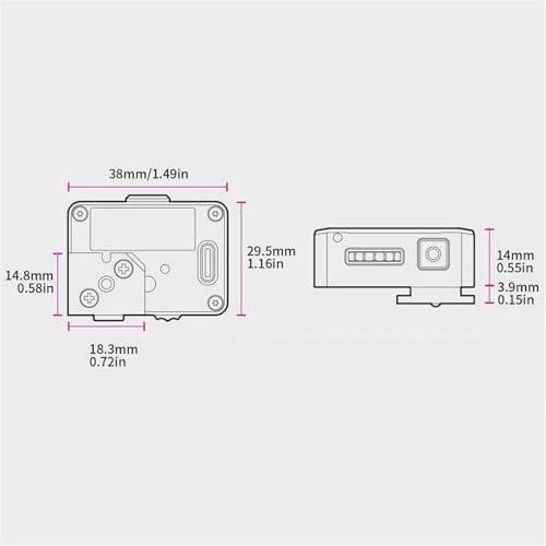 Professional Camera Light Meter - OLED Screen Exposure Indicator, Adjustable ISO, Aperture & Shutter Speed, 30° Average Metering, Cold Shoe Mount - Perfect for Vintage Cameras (Silver)