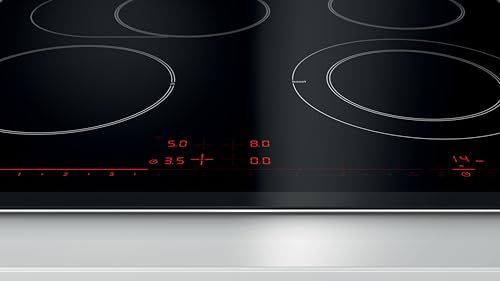 Bosch PKN675DP1D Serie 8 Elektrokochfeld (autark), 60 cm, Made in Germany, DirectSelect Premium, PowerBoost, Bräterzone, effizientes Kochen mit Energieverbrauchs-Anzeige, ReStart, Schwarz – Bild 5