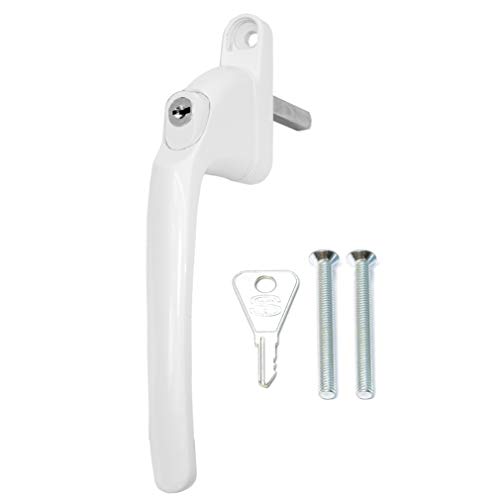 Schlosser Technik Kit de réparation pour poignée de fenêtre à lespagnolette en UPVC universel pour double vitrage  fenêtre coulissante  blanc  toutes les tailles