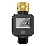 Generic Digitaler Wasserdurchflussmesser IPX5 Wasserdicht Wasserverbrauch Messwerkzeug (EU)