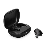 KSIX Auriculares inalámbricos Deportivos, True Wireless, Manos Libres Bluetooth Auricular, BT 5.0, Táctiles, Gestión de Llamadas, hasta 10 Horas, Negro
