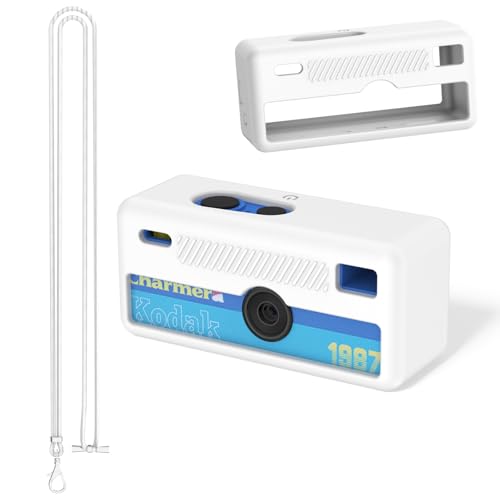 Funda de silicona para cámara Kodak Charmera blanca