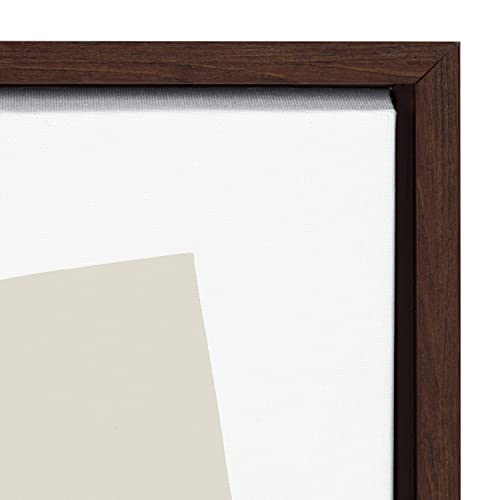 Kate and Laurel Sylvie Entangled Neutral Framed Canvas Wall Art by Statement Goods; 23x33 Brown; Decorative Modern Abstract for Wall by Kate and Laurel - Used condition - Image 6