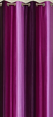 Image of HOME UTSAV 1 Piece Plain Shade Curtains for Long Door 9 Feet, Purple (Purple, 9 Feet (1Pc))