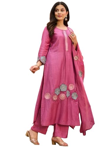 Costume indien Mal Chandheri en tissu patchwork brodé traditionnel