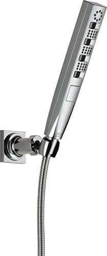 Delta Faucet 5-Spray Touch-Clean H2Okinetic Wall-Mount Hand Held Shower with Hose, Chrome 55140