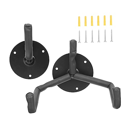 Vaguelly 1 Set Horizontal Guitar Wall Mount Premium Metal Holder for Ukulele Bass Electric Acoustic Guitars Easy Installation with Screw Kit for Displaying Stringed Instruments