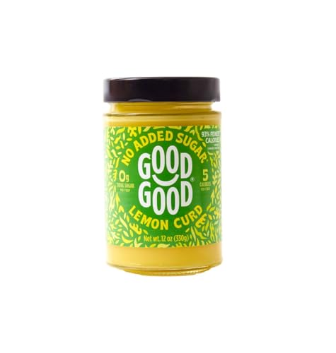 GOOD GOOD No Added Sugar Lemon Curd - Low Carb, Low-Calorie Spread - Keto Friendly - Vegan - Diabetic Friendly - 12oz / 330g (Pack of 1)