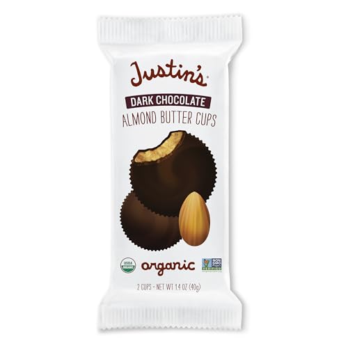 Justin's Dark Chocolate Almond Butter Cups, 12 Pack