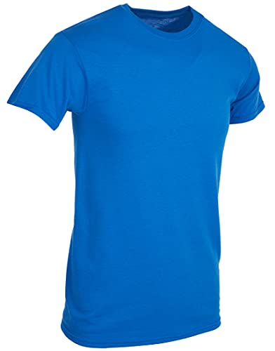 BILLIONHATS 12 Pack Men's Cotton Short Sleeve Lightweight T-Shirts, Bulk Crew Tees for Guys, Solid Bright Colors T-Shirt4