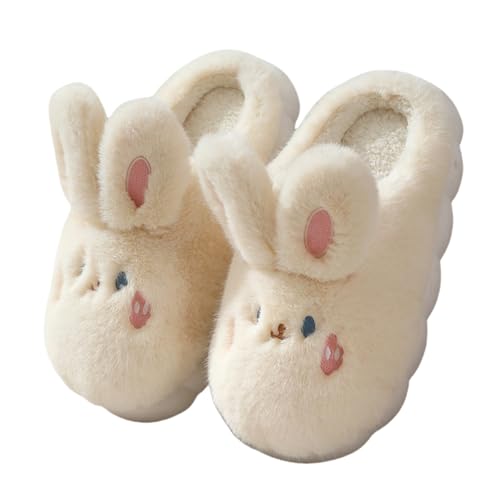 Bunny Slippers for Women, Cute Animal Fluffy Slippers Fuzzy House Shoes Plush Warm Winter Rabbit Home Bedroom Shoes Indoor Outdoor