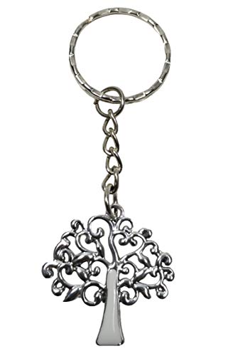 PUNTO CASA 12 Pezzi Portachiavi Ciondolo in Metallo Albero della Vita Smalto bomboniera
