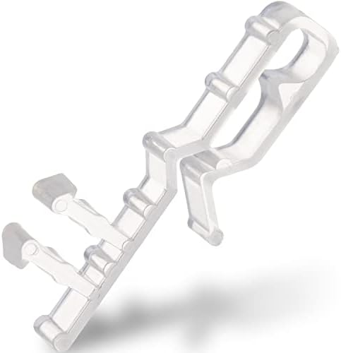 Blind Clips for Valance 2 Inch Hidden Channel Window Valance Clips Clear Plastic Replacement Accessories Parts for Horizontal Wood Blinds (30 Pieces)