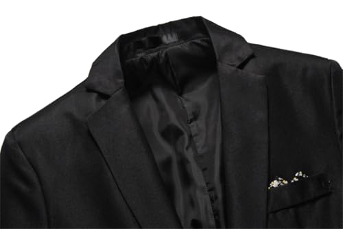 Men's Long-Sleeved Formal Blazer with Shawl Lapel Lightweight Blazer4