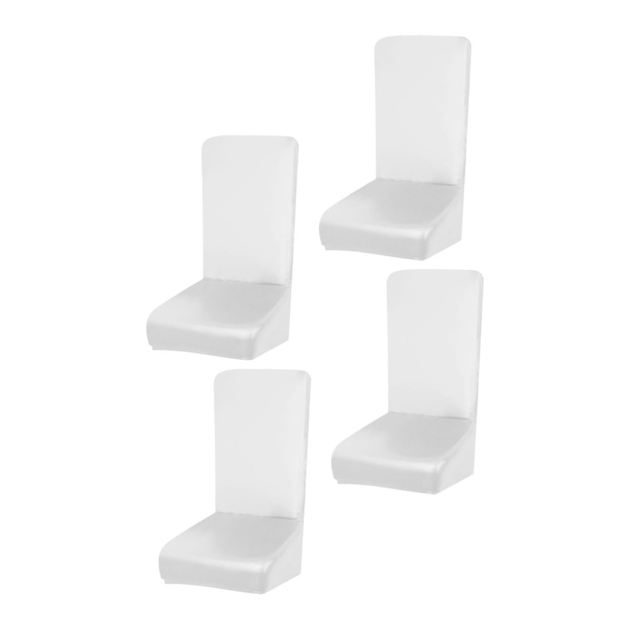 Homoyoyo Funda de Silla para Comedor 4 Piezas Elástica de PU